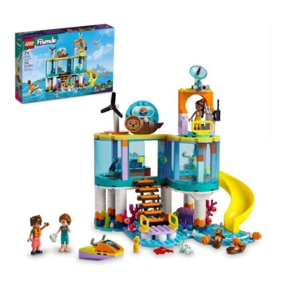 LEGO Friends Sea Rescue Center 41736 Building Toy for Ages 7+, with 3 Mini-Dolls - Picture 1 of 6
